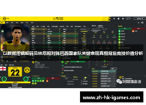 以数据逻辑解码贝林厄姆对阵巴西国家队关键表现真相背后竞技价值分析 以数据逻辑解码贝林厄姆对阵巴西国家队关键表现真相背后竞技价值分析
