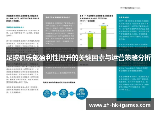 足球俱乐部盈利性提升的关键因素与运营策略分析 足球俱乐部盈利性提升的关键因素与运营策略分析